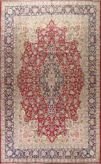 Vegetable Dye Kerman Persian Area Rug 10x14