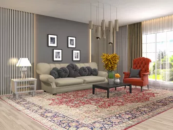 Vegetable Dye Kerman Persian Area Rug 10x14