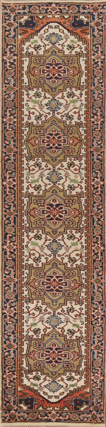 Wool Heriz Serapi Oriental Runner Rug 3x12