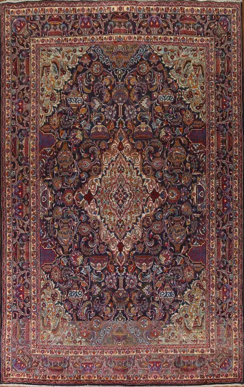 Pictorial Kashmar Persian Area Rug 9x13