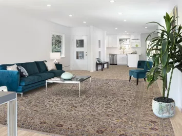 Traditional Kashan Persian Area Rug 10x13