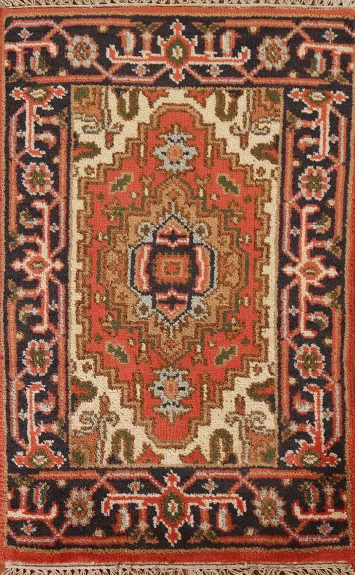 Geometric Heriz Serapi Oriental Rug 2x3
