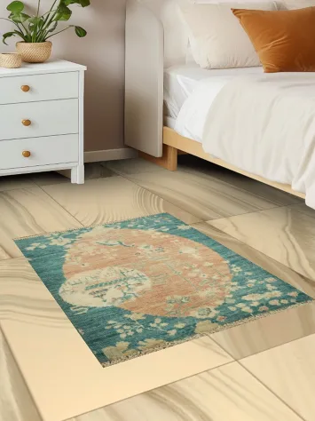 Animal Pictorial Art Deco Oriental Rug 2x3