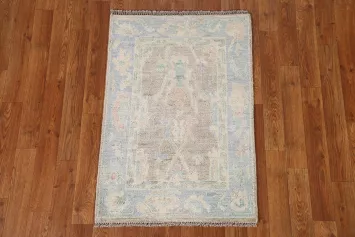 Muted Oushak Turkish Rug 2x3