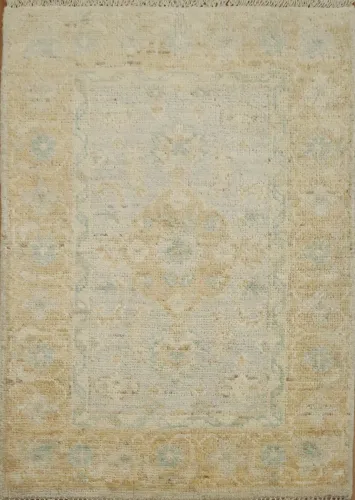 Handmade Oushak Oriental Wool Rug 2x3