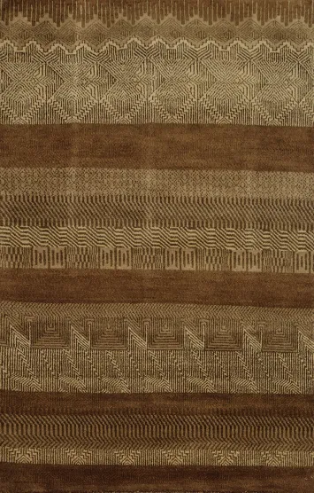 Luxury Brown Gabbeh Rug 4x6 for a Stylish Home Ambiance