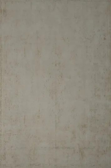 Versatile Beige Distressed Kerman Persian Rug 10x13