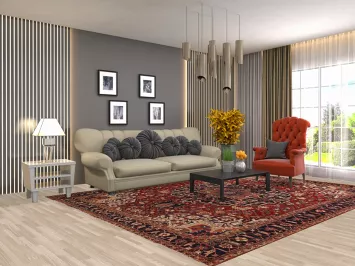 Vegetable Dye Heriz Serapi Persian Area Rug 8x11