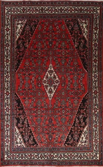 Vintage Hamedan Persian Area Rug 7x10