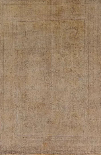 Distressed Tabriz Persian Area Rug 7x9