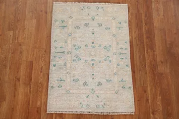 Handmade Oushak Turkish Wool Rug 2x3