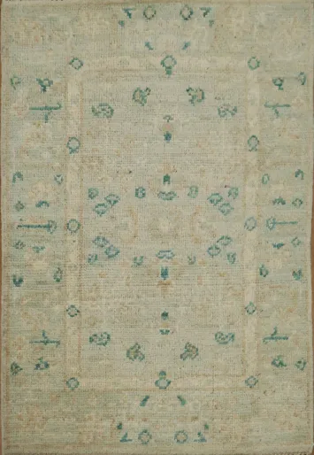 Handmade Oushak Turkish Wool Rug 2x3