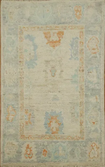 Handmade Oushak Oriental Wool Rug 2x3