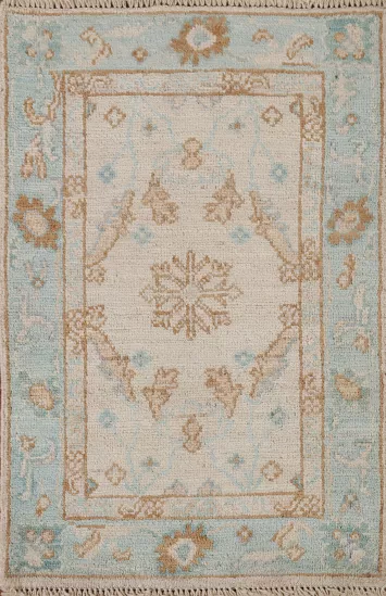 Hand-Knotted Oushak Oriental Rug 2x3