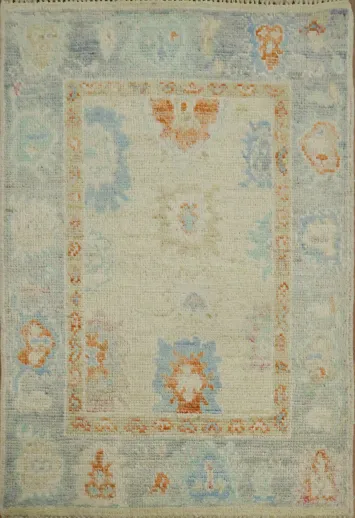 Handmade Oushak Turkish Rug 2x3
