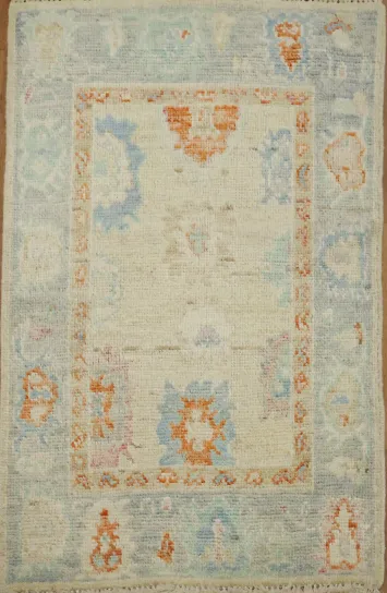 Handmade Oushak Turkish Rug 2x3