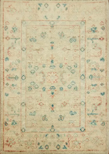 Handmade Oushak Turkish Rug 2x3
