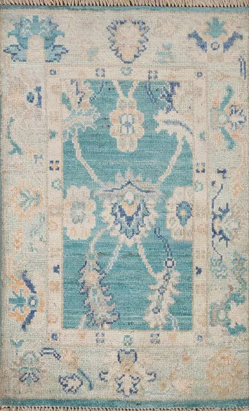 Handmade Oushak Oriental Rug 2x3