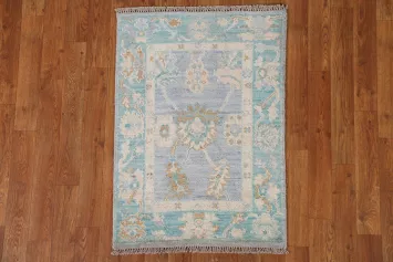 Handmade Oushak Turkish Wool Rug 2x3