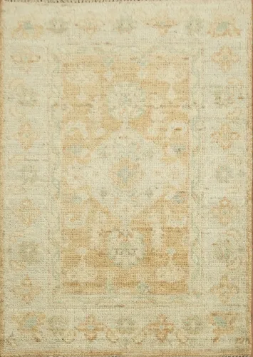 Geometric Oushak Turkish Rug 2x3