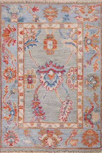 Handmade Oushak Turkish Rug 2x3