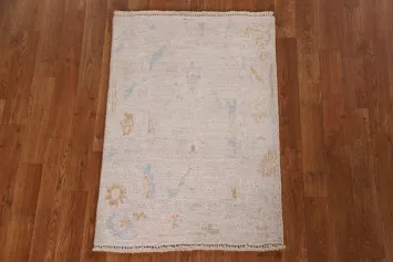 Vegetable Dye Oushak Turkish Rug 2x3
