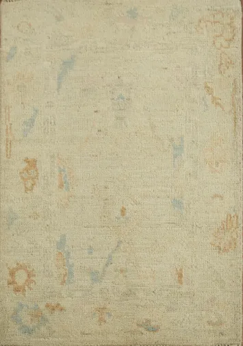 Vegetable Dye Oushak Turkish Rug 2x3