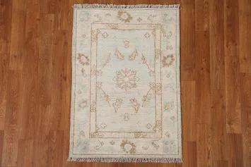 Vegetable Dye Oushak Turkish Rug 2x3