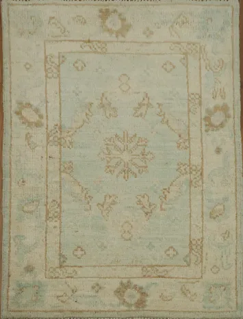 Vegetable Dye Oushak Oriental Rug 2x3