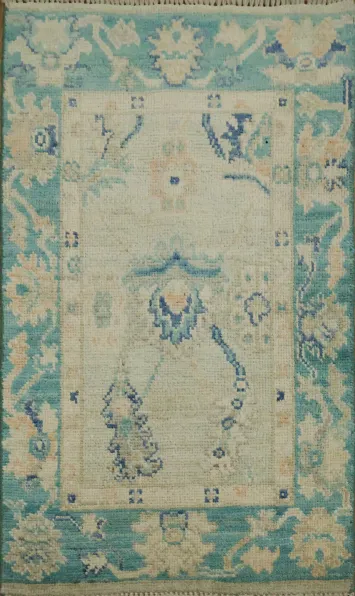 Vegetable Dye Oushak Oriental Rug 2x3