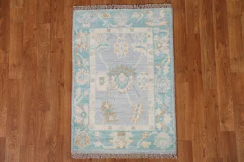 Handmade Oushak Turkish Wool Rug 2x3
