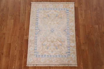 Vegetable Dye Oushak Oriental Wool Rug 2x3