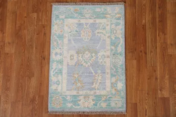 Vegetable Dye Oushak Oriental Wool Rug 2x3