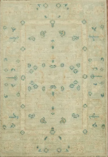 Vegetable Dye Oushak Oriental Rug 2x3