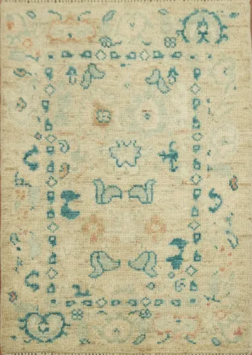 Handmade Oushak Vegetable Dye Rug 2x3