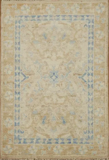 Turkish Wool Oushak Vegetable Dye Rug 2x3