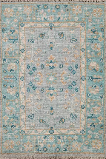 Turkish Wool Oushak Vegetable Dye Rug 2x3