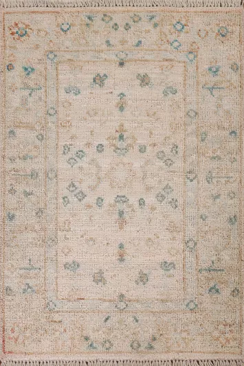 Turkish Wool Oushak Vegetable Dye Rug 2x3
