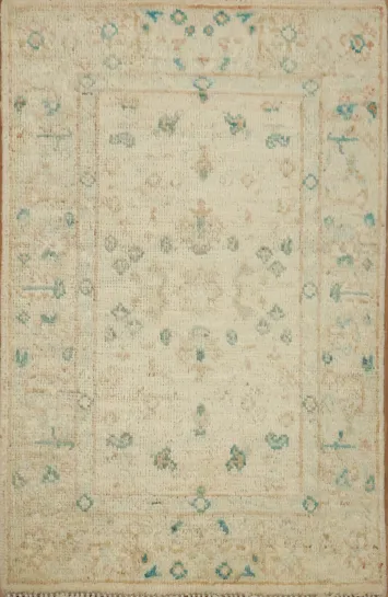 Turkish Wool Oushak Vegetable Dye Rug 2x3