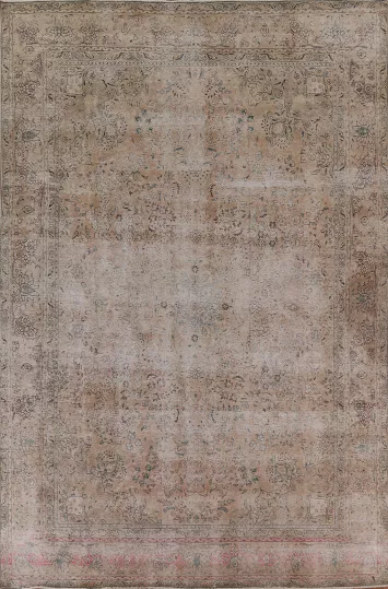 Distressed Tabriz Persian Area Rug 10x13