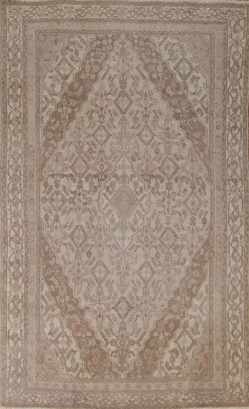 Geometric Hamedan Persian Area Rug 6x10