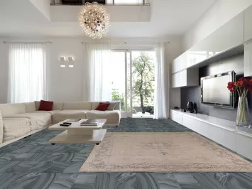 Distressed Kerman Persian Area Rug 10x13