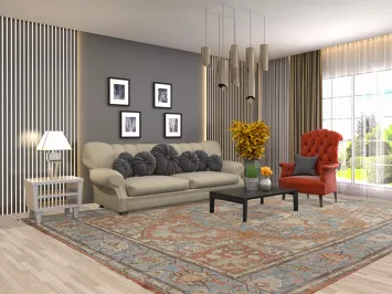 Vegetable Dye Heriz Oriental Area Rug 9x12