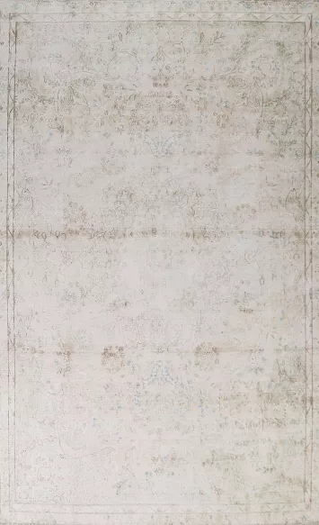 Distressed Muted Kerman Persian Area Rug 7x10