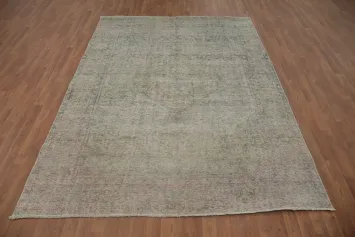 Antique-Inspired Persian Rug with Elegant Faded Design and Subtle Elegance 7x9