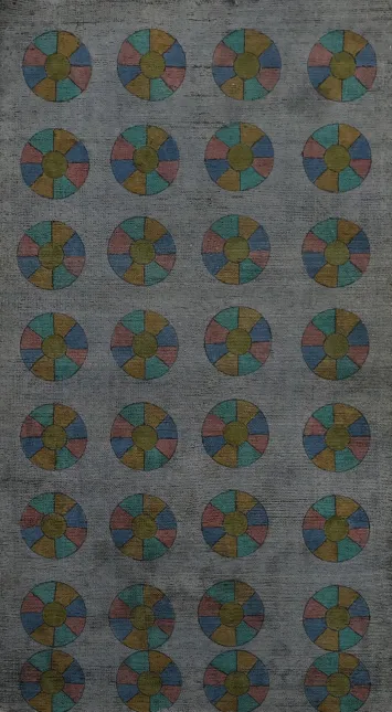 Artistic Circular Patterns on Tabriz Persian Area Rug 4x6