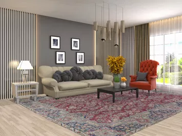 Antique Vegetable Dye Kerman Persian Area Rug 9x13