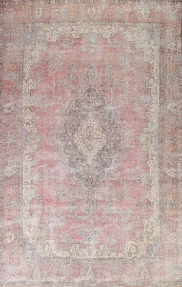 Distressed Tabriz Persian Area Rug 9x13