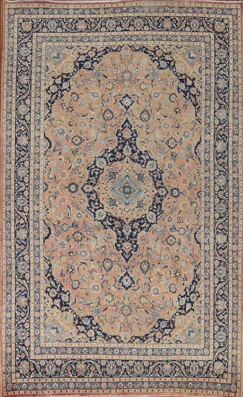 Traditional Mashad Persian Area Rug 6x9