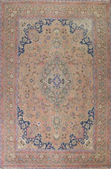Floral Mashad Persian Area Rug 9x13
